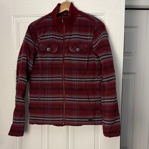 Prana Women's Red Plaid Showdown Jacket